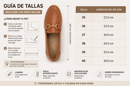 Mocasín para Mujer S18 | Elegancia y Comodidad