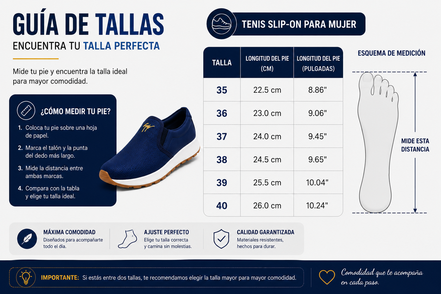Tenis Slip-On para Mujer | Comodidad y Estilo Todo el Día