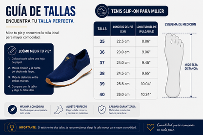 Tenis Slip-On para Mujer | Comodidad y Estilo Todo el Día